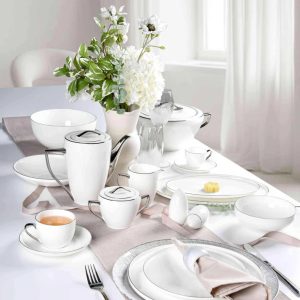 طقم سفره 60 قطع - فريا - فضي