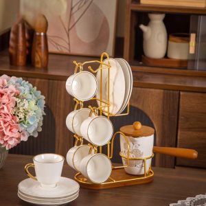 طقم قهوة بالكنكة 15 قطعة