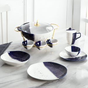 طقم عشاء 48 قطعة - Full Colored Design