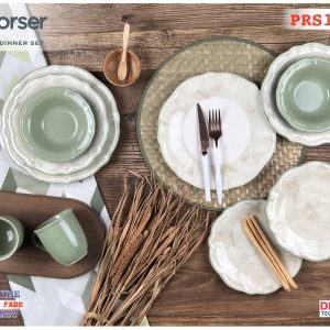 طقم عشاء مدور 30 قطعة - بورسر