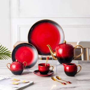 طقم شاي و جاتوة 30 قطعة - كلاسيك