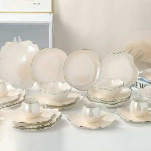 طقم عشاء وردة 30 قطعه - M.S.A