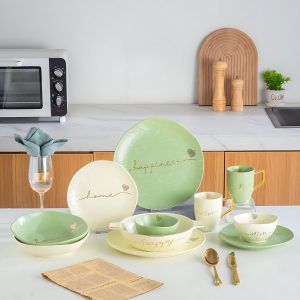 طقم عشاء مضلع 31 قطعة