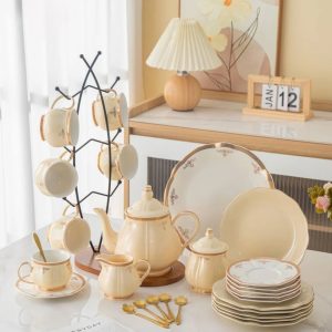 طقم شاي و جاتوه 31 قطعة كوين كلاسيك