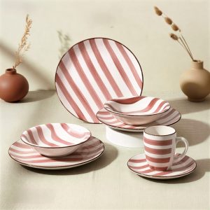 طقم عشاء بورسلين 16 قطعة