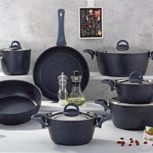 طقم حلل جرانيت 12 قطعة - دروبينا