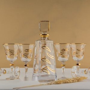 طقم شربات 7 قطع اريزو حفر سنبله