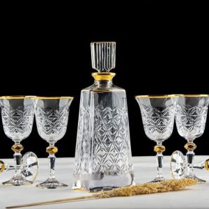 طقم شربات 7 قطع لورا مربعه مهرم