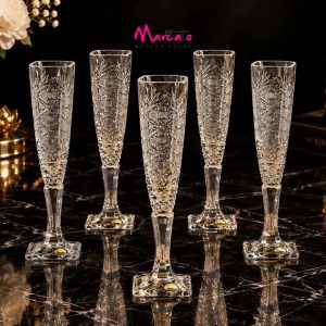 طقم كاسات أريزو كريستال فاخر – 6 قطع