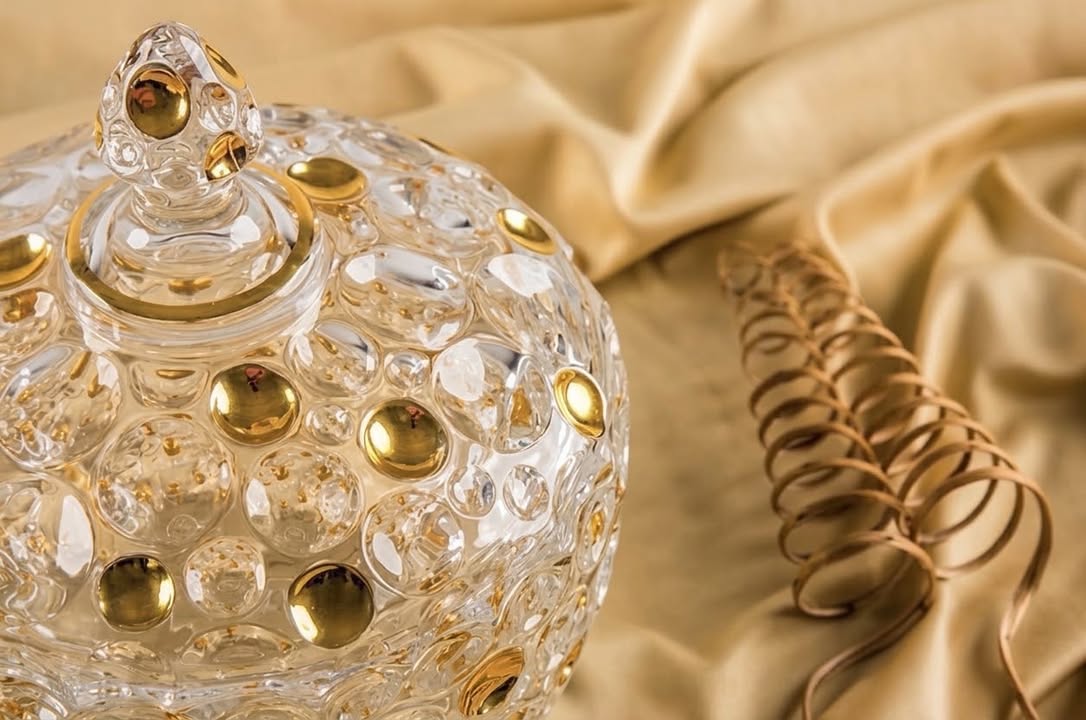 بونبونيرة كريستال باليو فضي - دهبي - الصورة 4