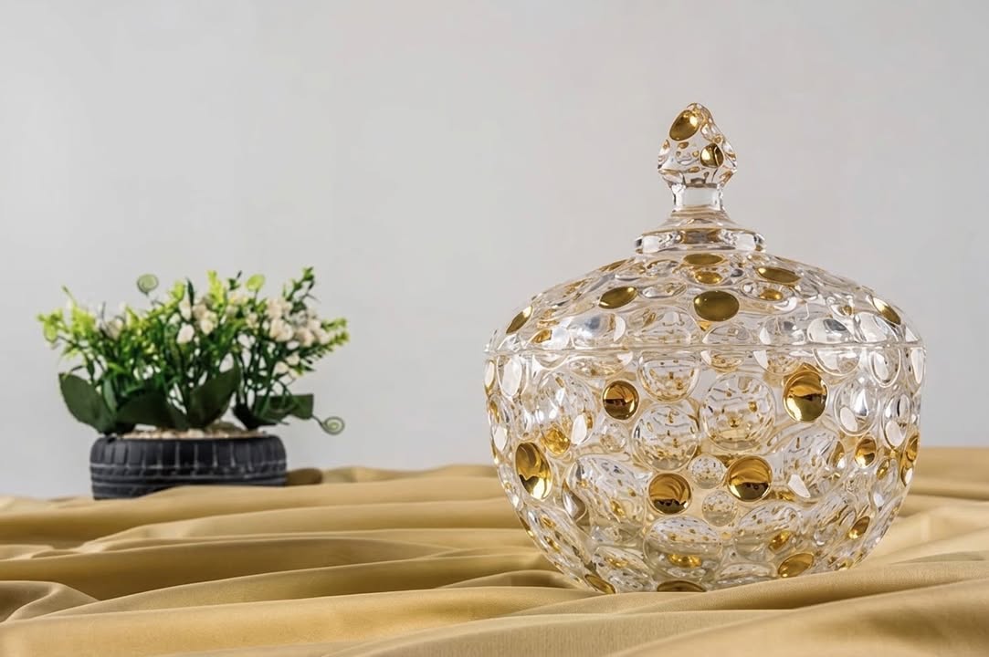 بونبونيرة كريستال باليو فضي - دهبي - الصورة 6