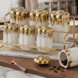 طقم توابل بورسلين 7 قطع